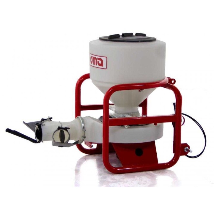 OMA Duster 140 traktorikäyttöinen jauhelevitin, 100 l, 3 ulostuloa
