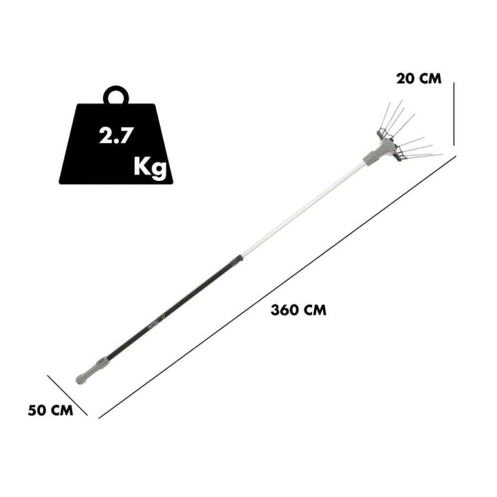 Volpi Olytech Mondial 845XL oliivien sähköinen keruulaite, 350 W, 44 V, 240–360 cm