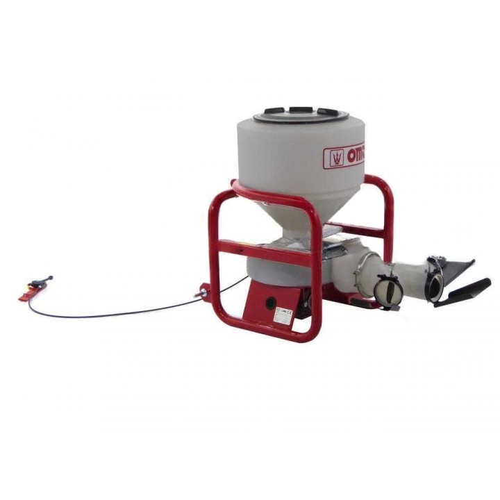 OMA Duster 140 traktorikäyttöinen jauhelevitin, 100 l, 3 ulostuloa