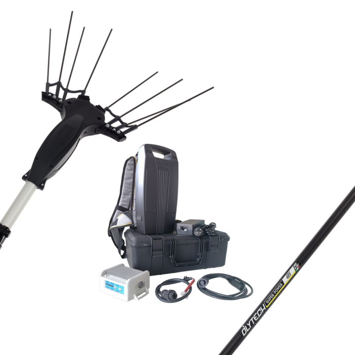 Volpi Olytech Super Power 555 L oliivinkorjuukampa 190 W 210 300 cm selkäakku