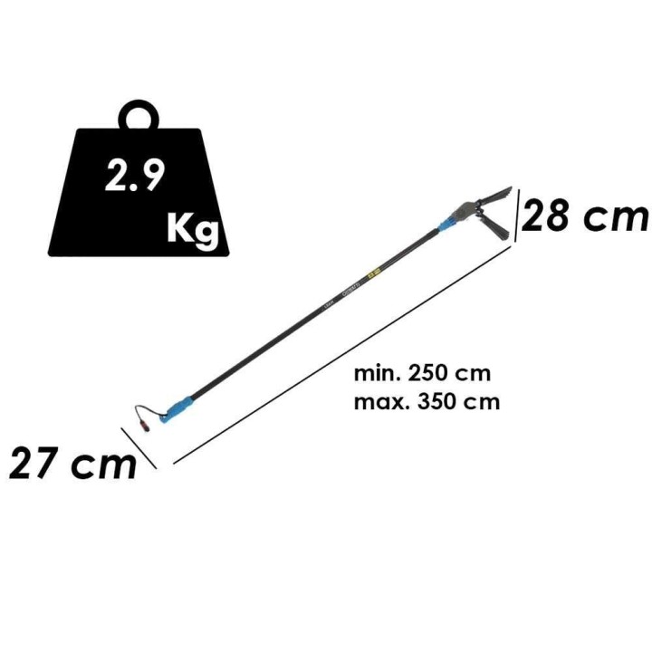 Lisam Oliwatt 2 oliivinkorjuulaite, 12 V, 325 W, 250–350 cm