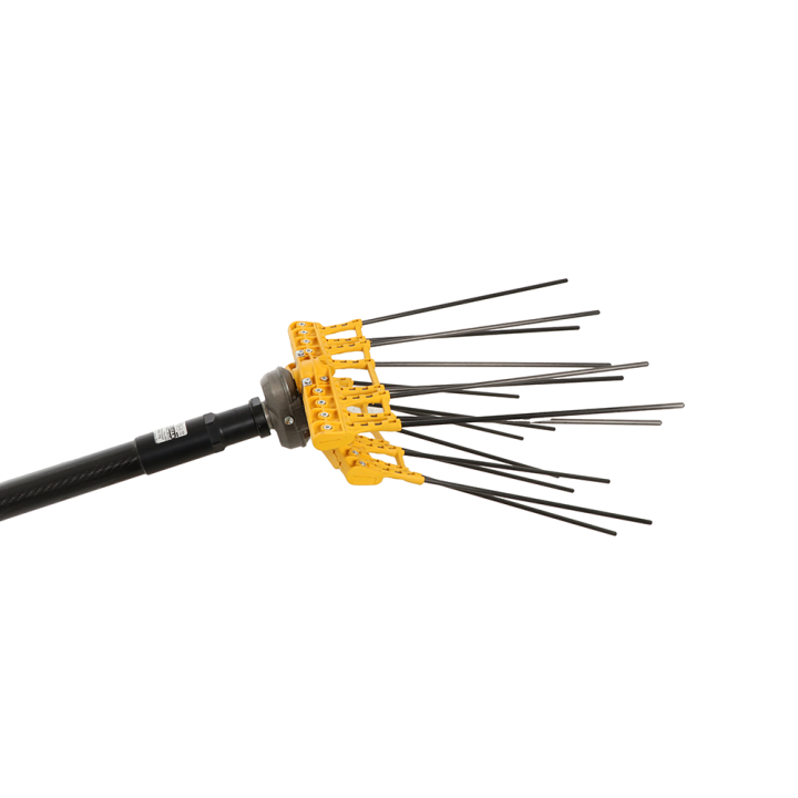 Lisam Swing oliivinkorjuukone, 12 V, 325 W, hiilikuitupiikit, 240 cm