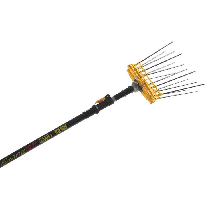 Lisam Swing sähköinen oliivinkorjuukone, 12 V, 325 W, hiilikuitupiikit, 220–300 cm