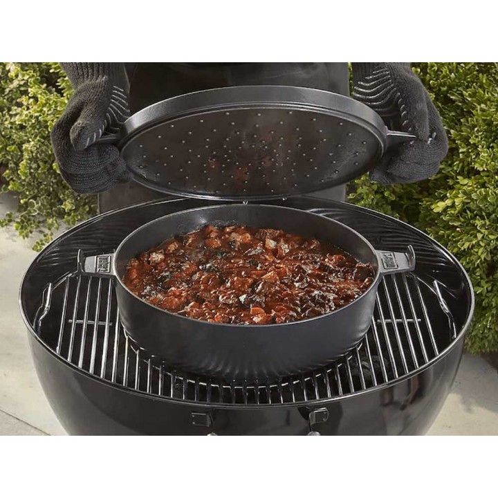 Weber Pietra Cocotte 2 in 1 valurautapata grillaukseen, 6,8 l