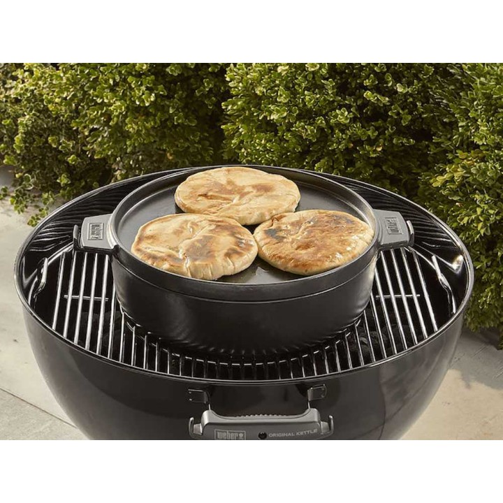 Weber Pietra Cocotte 2 in 1 valurautapata grillaukseen, 6,8 l