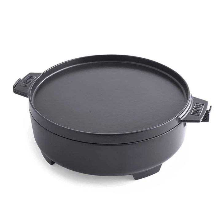 Weber Pietra Cocotte 2 in 1 valurautapata grillaukseen, 6,8 l