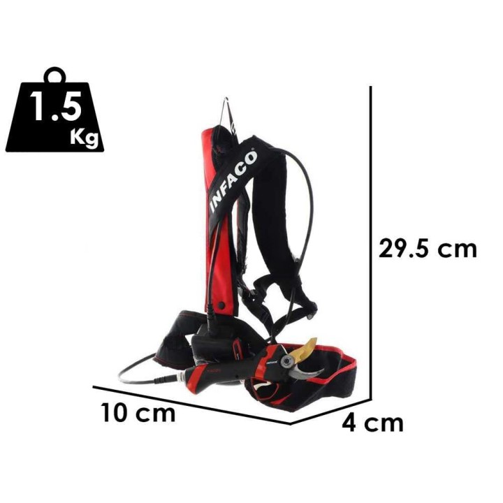 Infaco F3020M sähköoksasakset, 36 V, 3 Ah, 45 mm