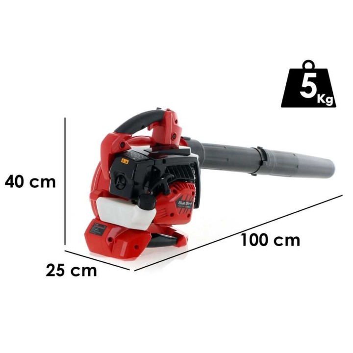 BlueBird BLV 281 bensiinikäyttöinen lehti-imuri ja -puhallin, 27,2 cm³