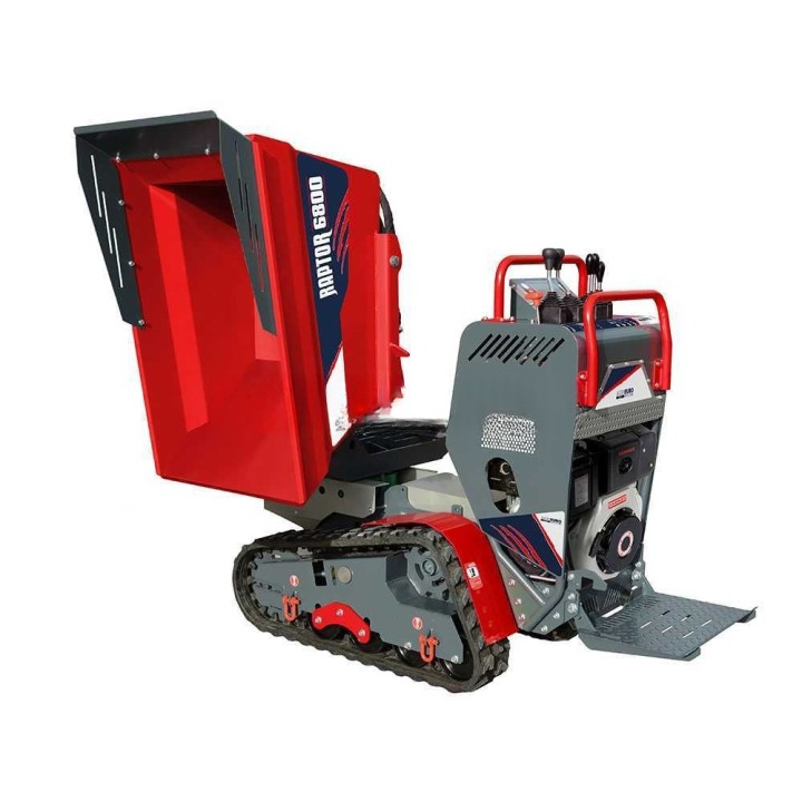 RAPTOR 6800 YEDT telaketjukärry, Yanmar L100E, 10 HP, hydraulinen dumper-lava