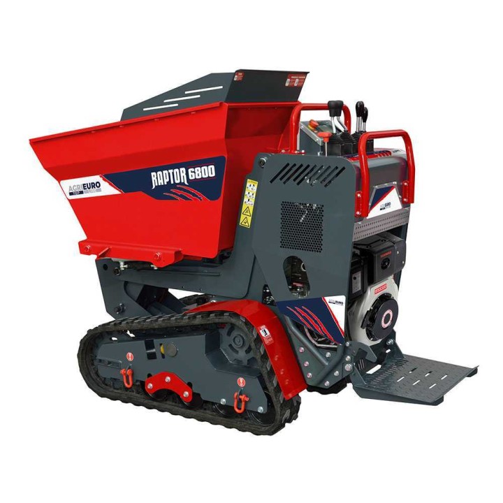 RAPTOR 6800 YEDH telaketjukuljetin, Yanmar L100E, 10 HP, hydraulinen dumper-lava