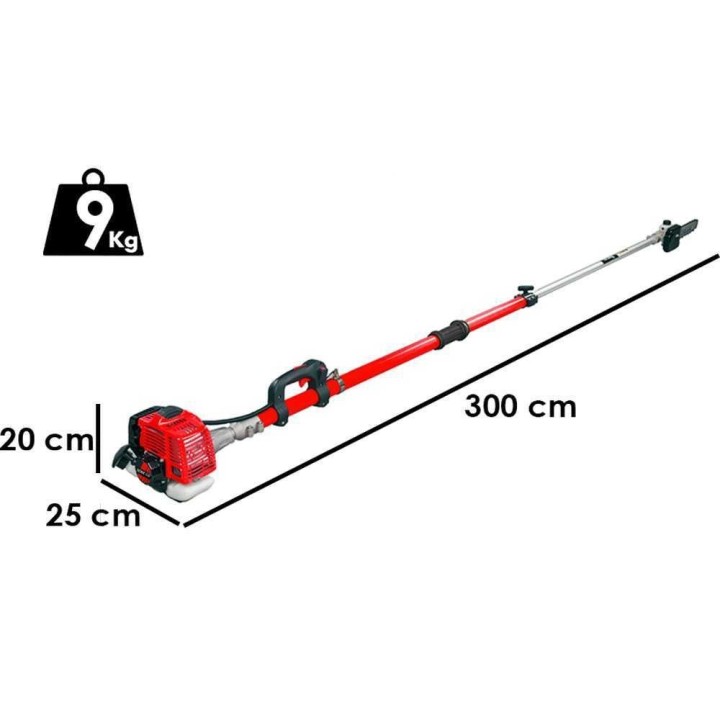BlueBird PTT261 teleskooppinen oksaleikkuri, 25,4 cm³, 30 cm, 300–420 cm