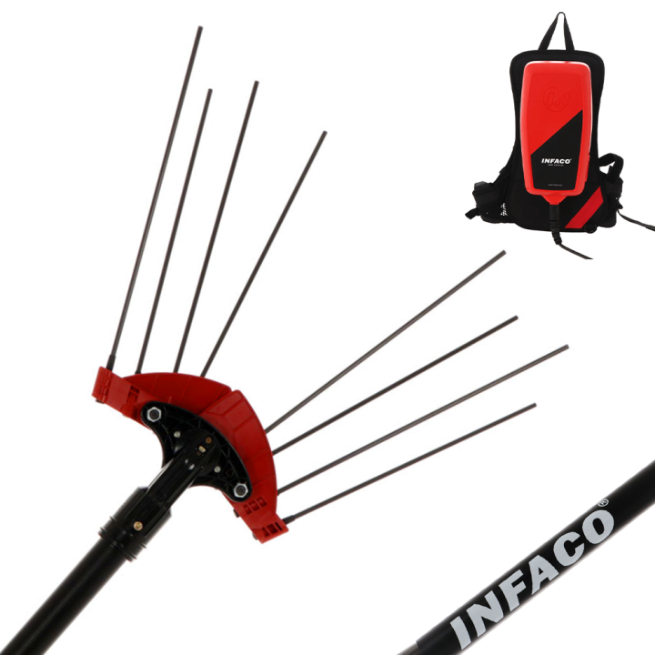 Infaco V5000P3AF akkukäyttöinen oliivinkorjuulaite 220 cm 960 W 48 V