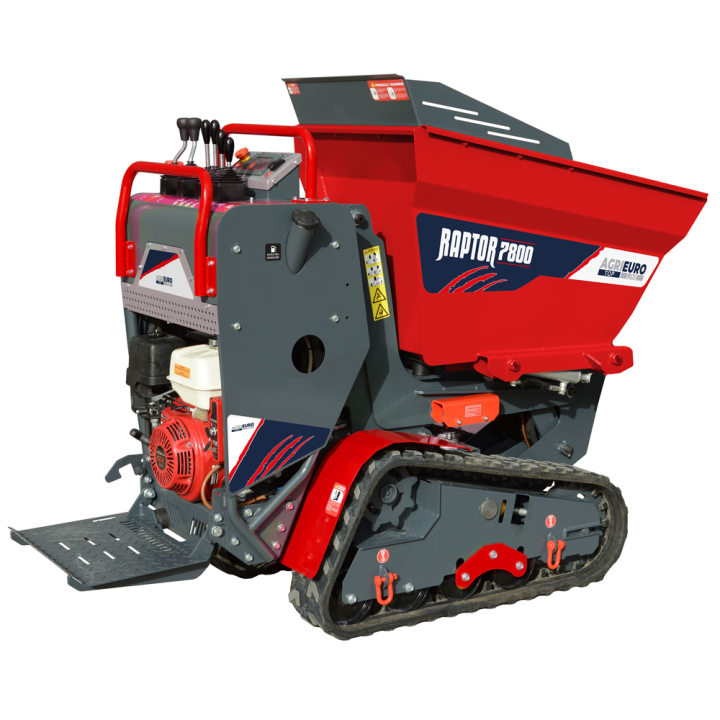 RAPTOR 7800 HED telaketjukuljetuskone Honda GXe390 13 HP hydraulinen dumper lava