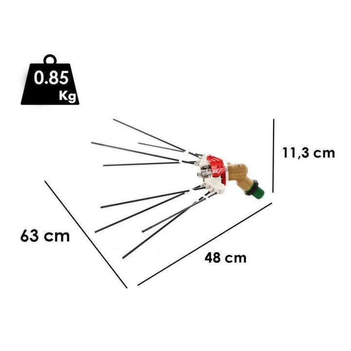 Sbaraglia Volare Carbon paineilmatoiminen oliivinkorjuulaite, 1 800 bpm, 8 bar