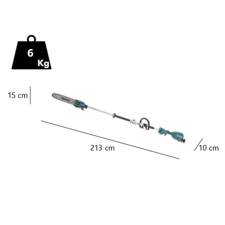 Makita DUX18Z akkukäyttöinen monitoimityökalu oksasahalla, 18 V, 3 Ah
