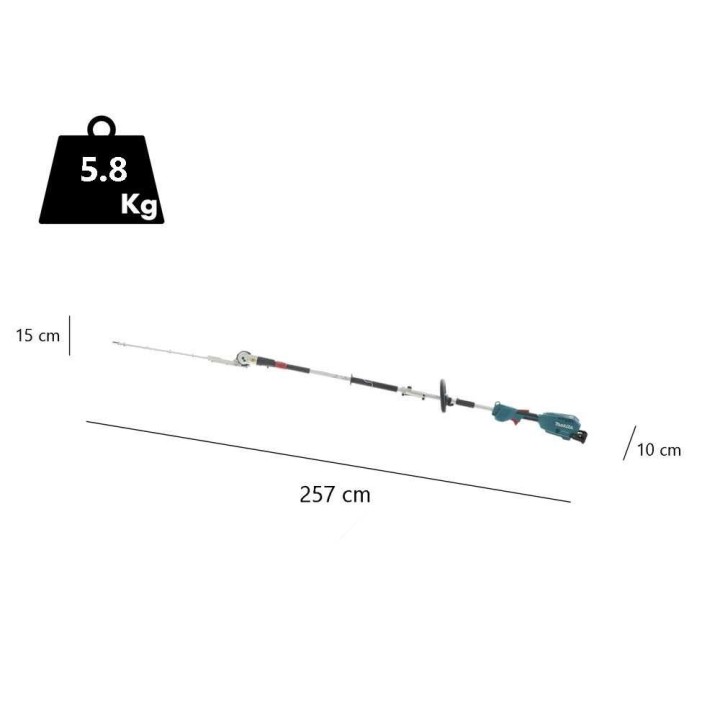Makita DUX18Z monitoiminen akkuraivaussaha, 18 V, 3 Ah