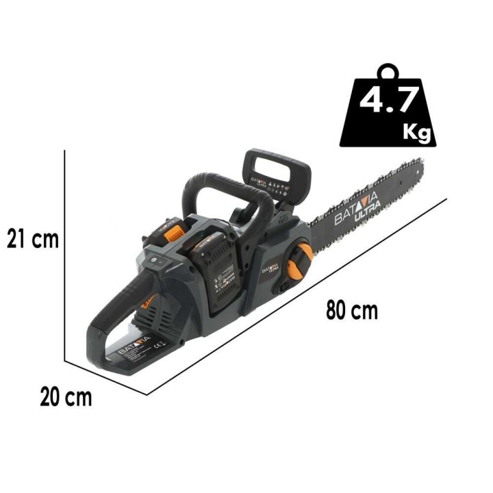Batavia Maxxpack 18V akkuketjusaha, 38 cm, 2 × 18 V 2 Ah alkaen