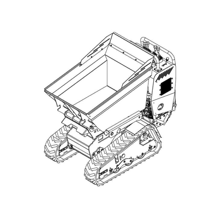 CARGO J 10000 HEDT 4.0 telaketjukärry, Honda GX630, 20,8 HP, 1 000 kg