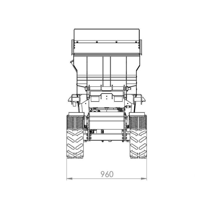 CARGO J 10000 HEDT 4.0 telaketjukärry, Honda GX630, 20,8 HP, 1 000 kg