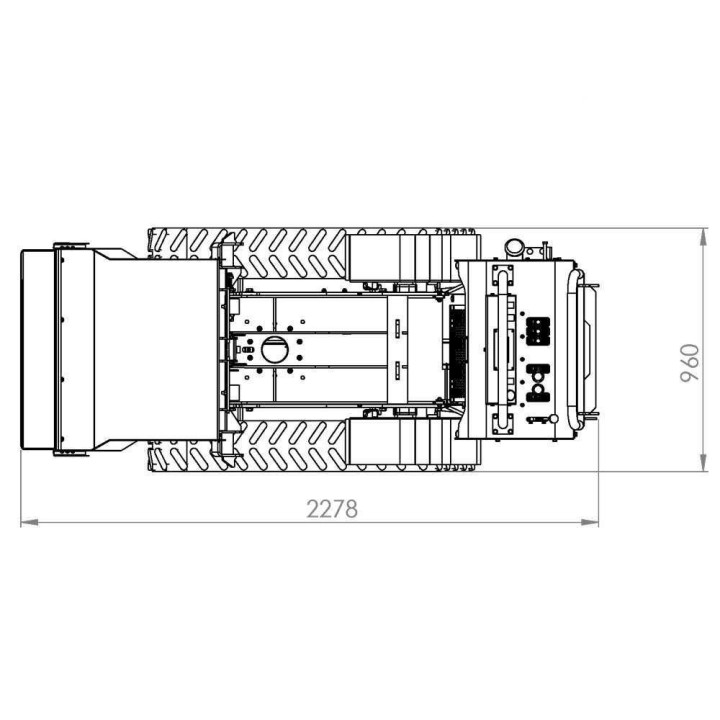 CARGO L 10000 HEDT 4.0 telaketjukärry, Honda GXe630, 20,8 HP