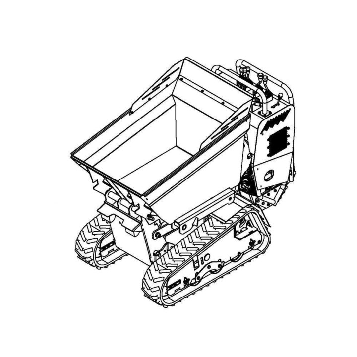 Honda CARGO L 10000 HEDH 4.0 telavetoinen moottorikärry, GX630, 20,8 HP