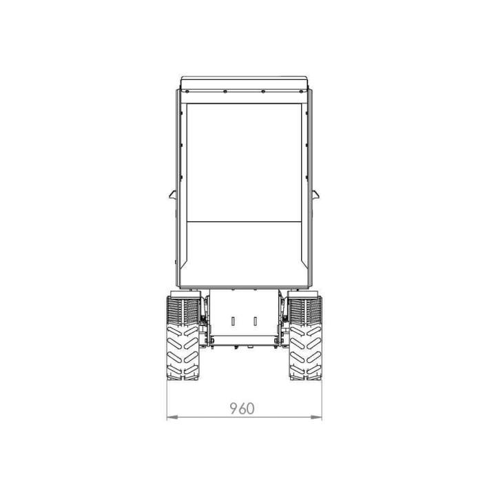 CARGO J 10000 HED 4.0 telaketjukuljetin, Honda GXe630, 20,8 HP, joystick
