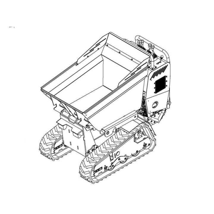 CARGO L 10000 HED 4.0 dumper-moottorikärry, Honda GXe630, 20,8 HP, 1 000 kg