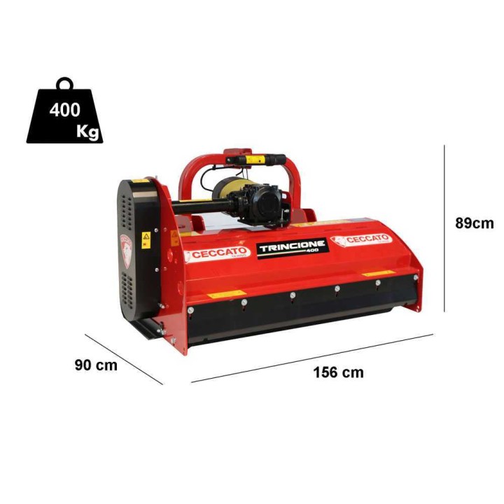 Ceccato Trincione 400 4T-1400F traktorimurskain, 140 cm, 45–50 HP