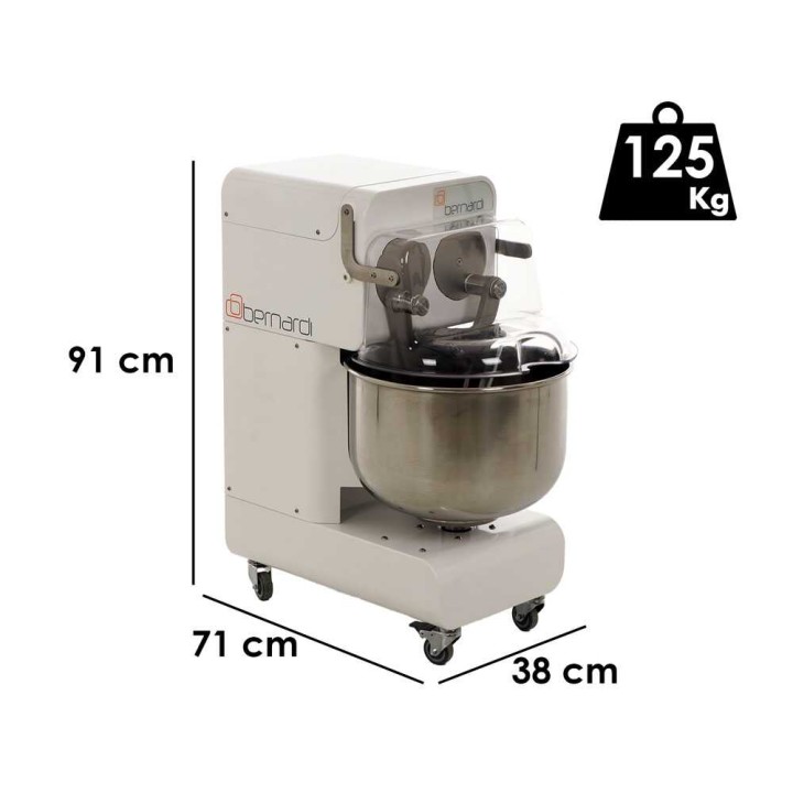 Bernardi FMR20 taikinansekoitin uppovarsilla, 20 kg, 35 l, 1 100 W, 230 V