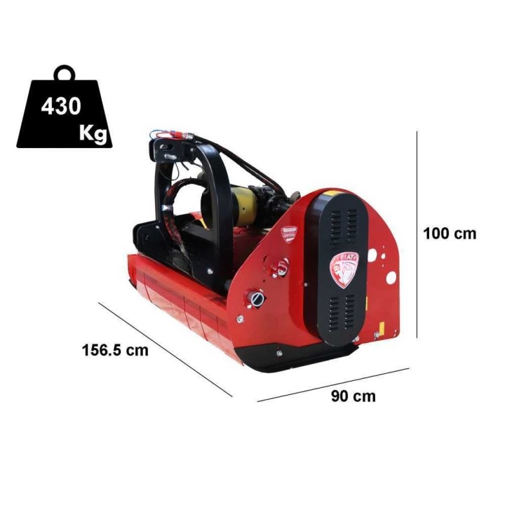 Ceccato Trincione 400 - 4T1400ID traktorimurskain, 140 cm, hydraulinen sivuttaissiirto