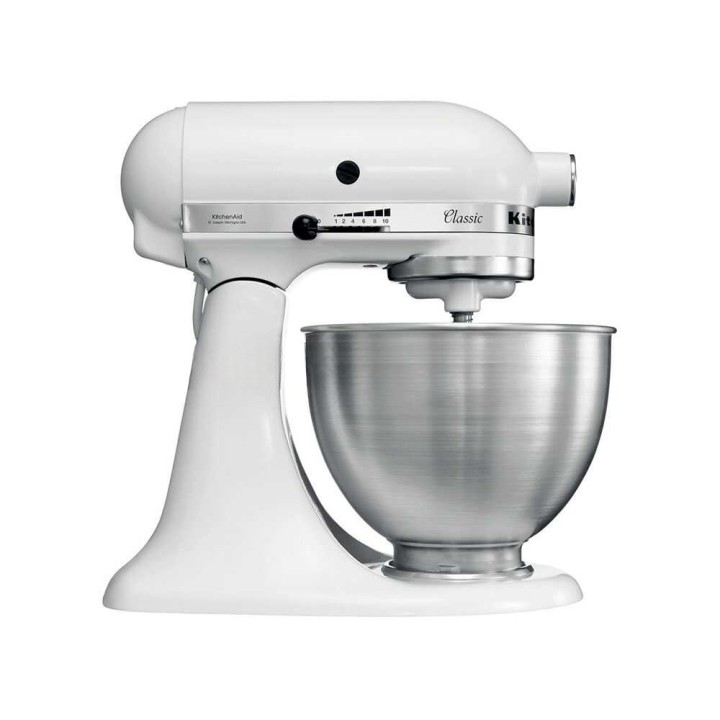 KitchenAid Classic 5K45SS-EWH valkoinen yleiskone, 4,3 l, 275 W