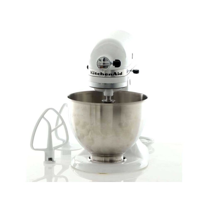 KitchenAid Classic 5K45SS-EWH valkoinen yleiskone, 4,3 l, 275 W