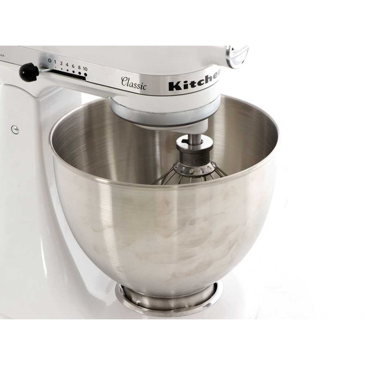 KitchenAid Classic 5K45SS-EWH valkoinen yleiskone, 4,3 l, 275 W