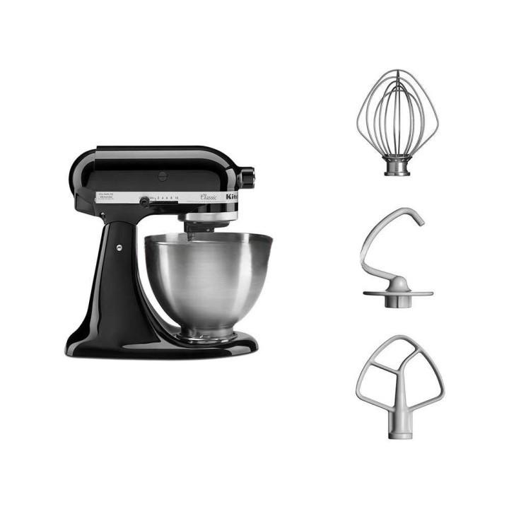 KitchenAid Classic 5K45SS-EBM planetaarinen yleiskone, 4,3 l, 275 W, musta
