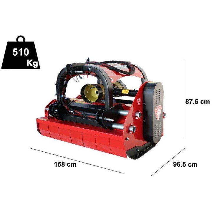 Ceccato Trincione 400 - 4T-1400IDR2 traktorimurskain, 140 cm, 45–50 HP