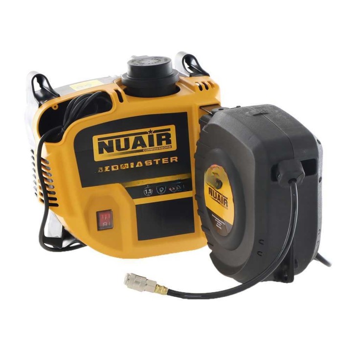 Nuair Air Master seinäkompressori, öljytön, 1,5 HP, 230 V, 8 bar