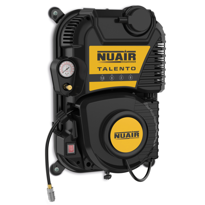 Nuair Talento seinäkompressori öljytön 1 5 HP 230 V