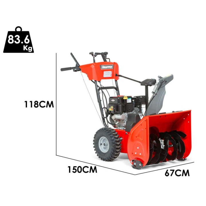 Snapper M1024E lumilinko, 208 cm³, 7 HP, 60 cm, sähkökäynnistys