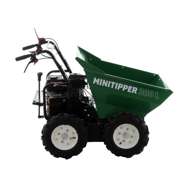 GreenBay MiniTipper 300 L nelivetoinen moottorikärry, Loncin G200F, 300 kg