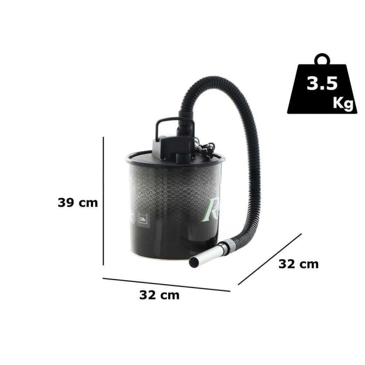 Ribimex Cenerix tuhkaimuri kylmälle tuhkalle, 1 200 W, 18 l, 230 V