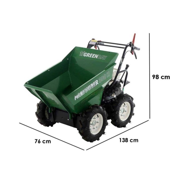 MiniTipper 300 H nelivetoinen moottorikottikärry, Honda GP160, 300 kg