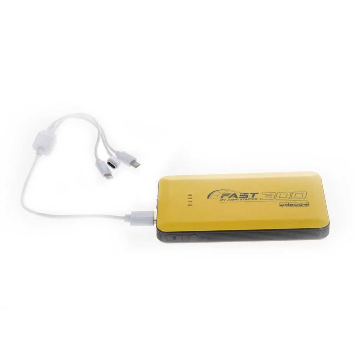 Deca Fast 300 monitoiminen käynnistin ja varavirtalähde, 12 V, 1 800 mAh