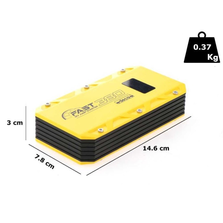 Deca Fast 380 käynnistysapu ja varavirtalähde, 12 V, 2 500 mAh, LED-valo