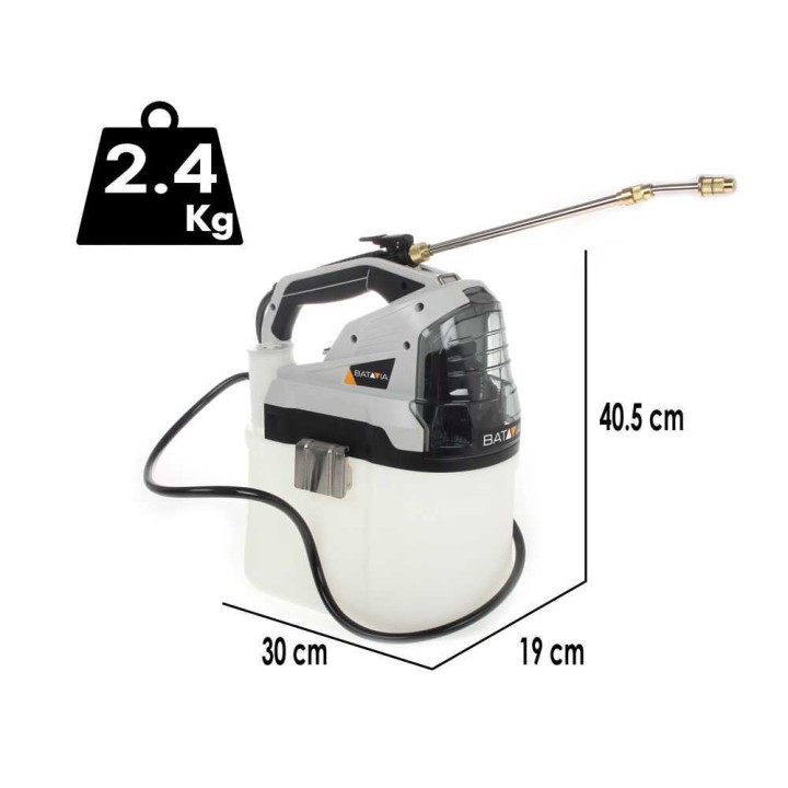 Batavia BT-GS001 akkukäyttöinen reppuruisku, 7,5 l, 18 V, ilman akkua ja laturia