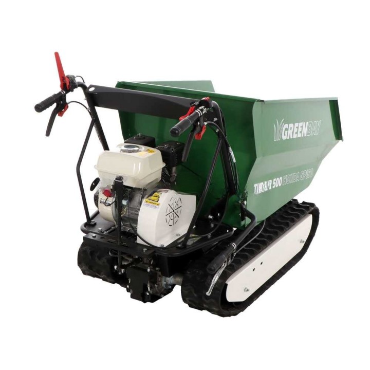 GreenBay TIPPER 500 telaketjudumppperi, Honda GP160, 500 kg, 3+1 vaihteet