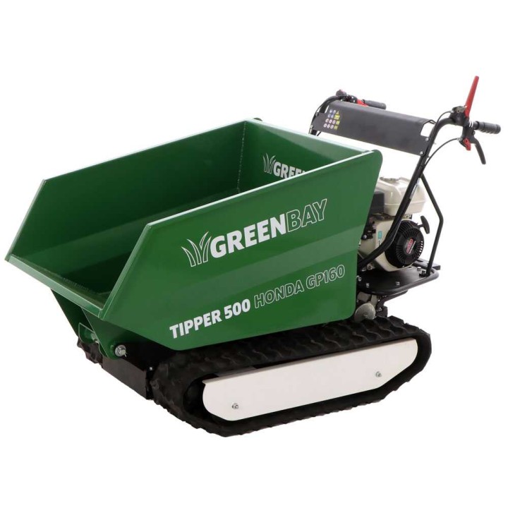 GreenBay TIPPER 500 telaketjudumppperi, Honda GP160, 500 kg, 3+1 vaihteet