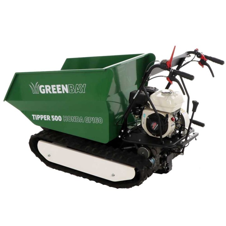 GreenBay TIPPER 500 telaketjudumppperi, Honda GP160, 500 kg, 3+1 vaihteet
