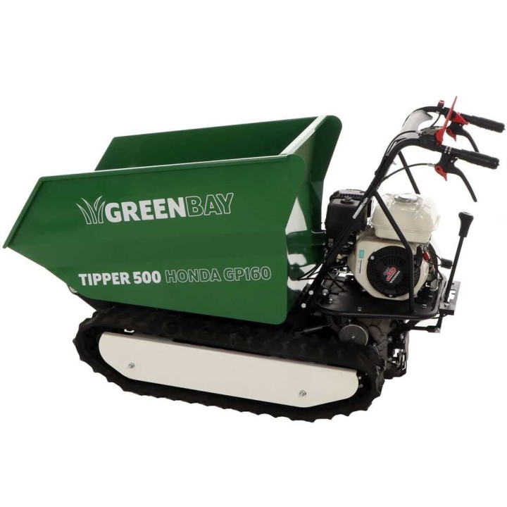 GreenBay TIPPER 500 telaketjudumppperi, Honda GP160, 500 kg, 3+1 vaihteet