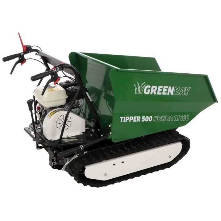 GreenBay TIPPER 500 telaketjudumppperi, Honda GP160, 500 kg, 3+1 vaihteet