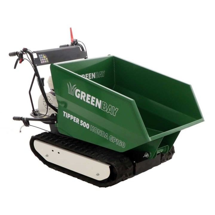 GreenBay TIPPER 500 telaketjudumppperi, Honda GP160, 500 kg, 3+1 vaihteet